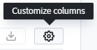 Customize columns button
