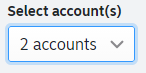 Account selector
