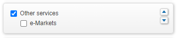 Enable other services by checking the checkbox
