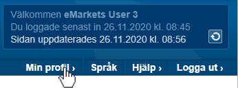 Toppstång med min profil svävad
